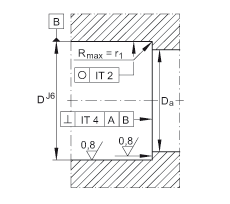 推力角接觸球軸承 ZKLN3572-2RS-2AP, 配對，雙向，兩側(cè)唇密封
