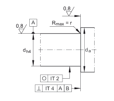 推力角接觸球軸承 ZKLN3572-2RS-2AP, 配對，雙向，兩側(cè)唇密封