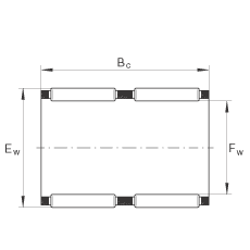 滾針及保持架組件 K39X44X26-ZW, 根據(jù) DIN 5405-1/ ISO 3030 標(biāo)準(zhǔn)，雙列