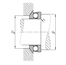 推力深溝球軸承 53324-MP, 根據(jù) DIN 711/ISO 104 標(biāo)準(zhǔn)的主要尺寸，單向，帶球面軸承座圈，可分離