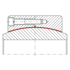 大的關(guān)節(jié)軸承 GE420-DW, 根據(jù) DIN ISO 12 240-1 標(biāo)準(zhǔn)，免維護(hù)