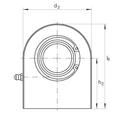 液壓桿端軸承 GF20-DO, 根據(jù) DIN ISO 12 240-4 標(biāo)準(zhǔn)，帶焊接面，需維護(hù)