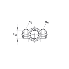 液壓桿端軸承 GIHNRK25-LO, 根據(jù) DIN ISO 12 240-4 標(biāo)準(zhǔn)，帶右旋螺紋夾緊裝置，需維護(hù)