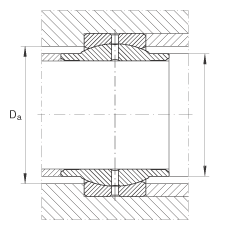 關(guān)節(jié)軸承 GE16-LO, 根據(jù) DIN ISO 12 240-1 標(biāo)準(zhǔn)，需維護(hù)