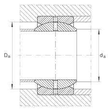 關(guān)節(jié)軸承 GE50-ZO, 根據(jù) DIN ISO 12 240-1 標準，英制尺寸，需維護